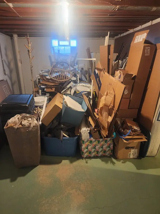 Roll-off dumpster container at job site for 20 Yard Dumpster Rental in Pompano Beach